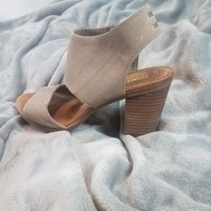 TOMS Desert Taupe Majorca Suede Sandles